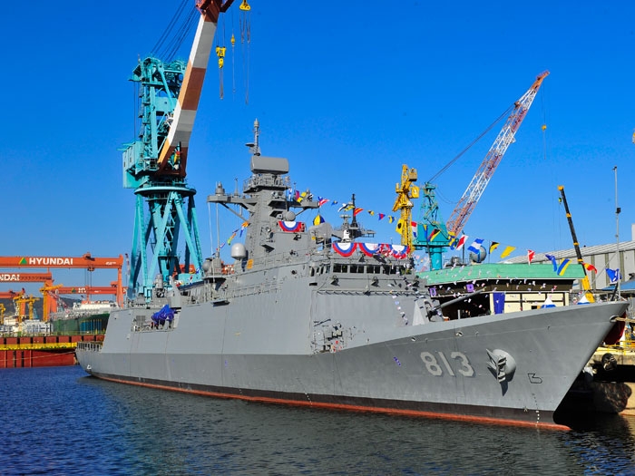 Hyundai Heavy Launches Its Fifth Frigate Marine Log Hyundai Heavy Launches Its Fifth Frigate Marine Log