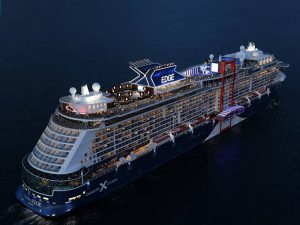 Image of Celebrity Edge at night