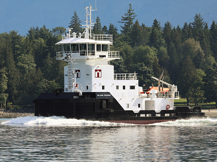 Island Tug and also Barge christens ATB pull image description