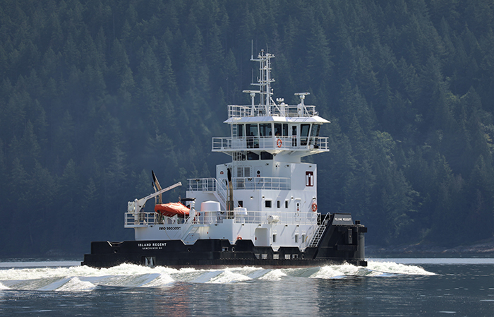 Island Tug and also Barge christens ATB pull