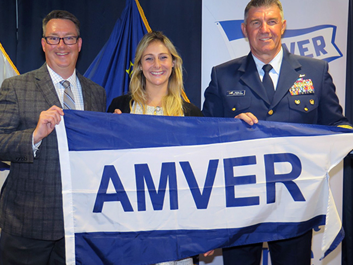 Resolve receives USCG AMVER Award image description