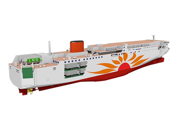 LNG-fueled ferry