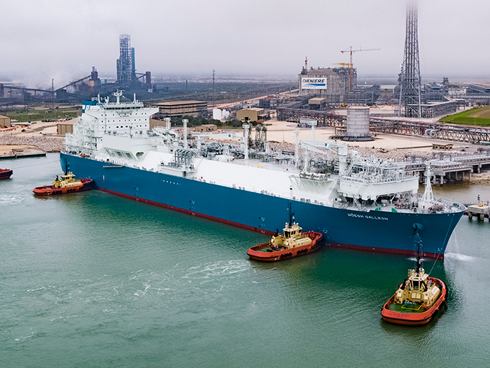 LNG carrier at U.S. terminal