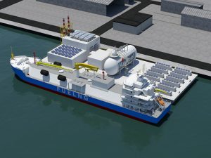 Floating living lab will be part hydrogen blend fueled