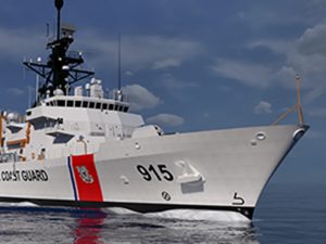 Forward end of Offshore patrol cutter