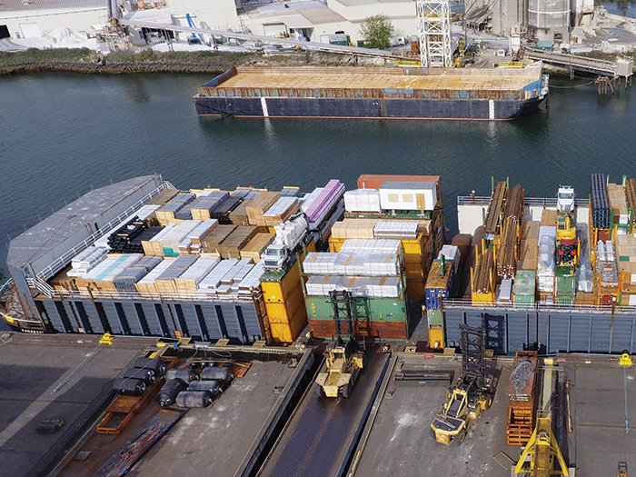 Alaska Marine Lines acquisitions 2 large barges from Sause image description