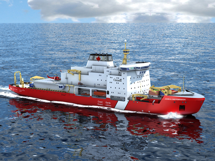 Concept drawing of polar icebreaker