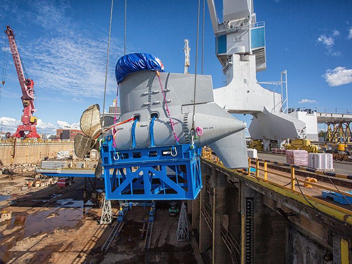 RMC installs Azipods in RoPax newbuild in one week RMC installs Azipods in RoPax newbuild in one week