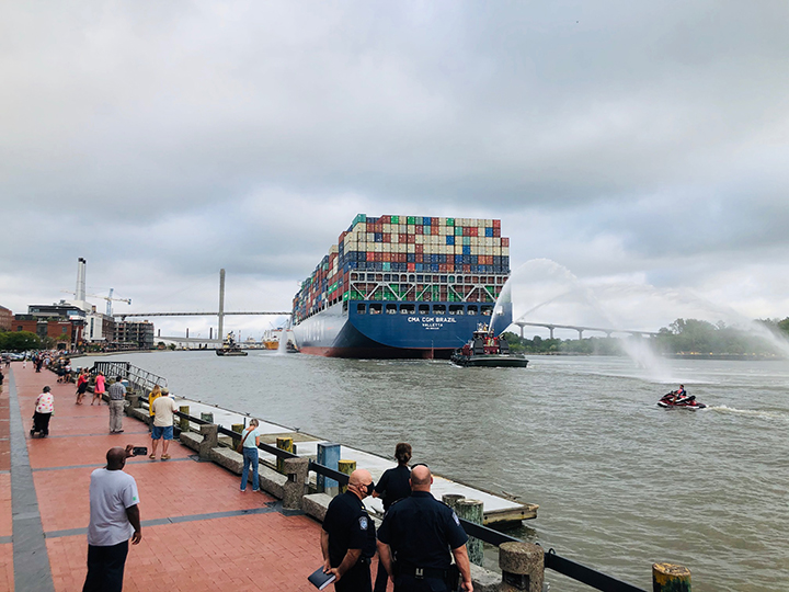 VIDEO CLIP: Savannah invites biggest box ship to ever before call the UNITED STATE East Coast VIDEO CLIP: Savannah invites biggest box ship to ever before call the UNITED STATE East Coast