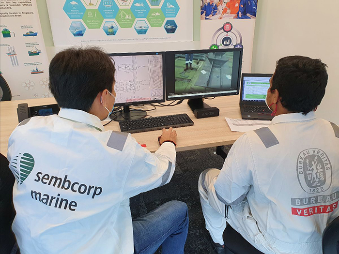Successful test of remote studies on Sembcorp Marine newbuild image description