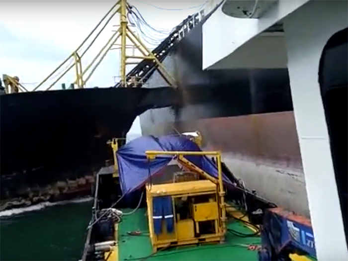 VIDEO CLIP: Dredge bangs right into moored vessel image description