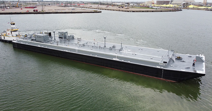 Southwest Shipyard provides TSGI-designed storage tank barge