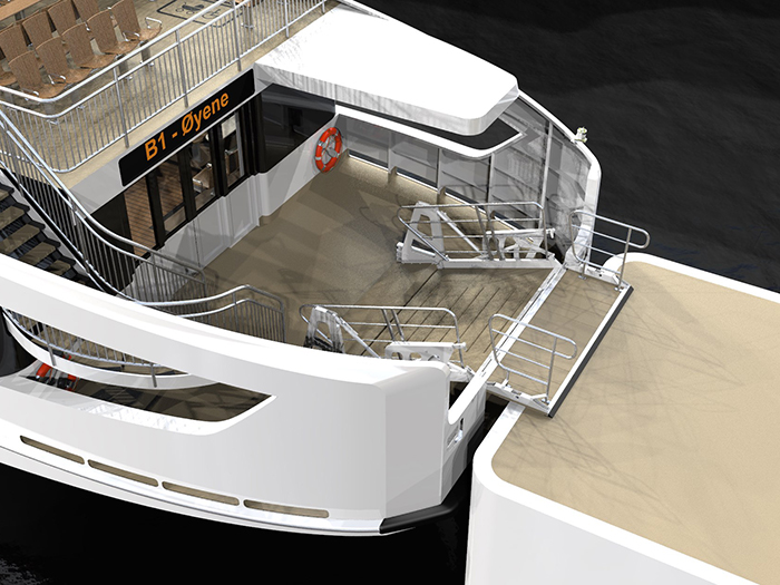 Gangways contribute in assisting brand-new electrical ferryboats preserve power