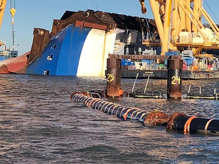 Golden Ray salvage ops continue