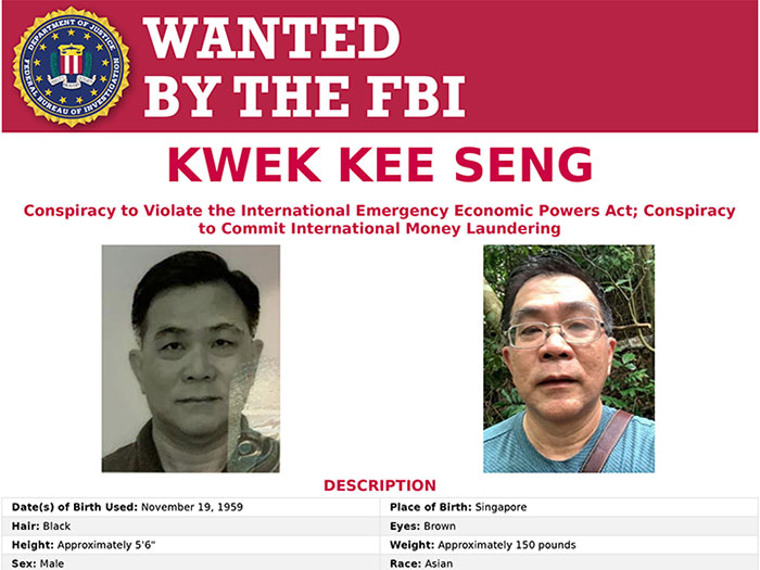 Kwek has now been designated under OFAC sanctions