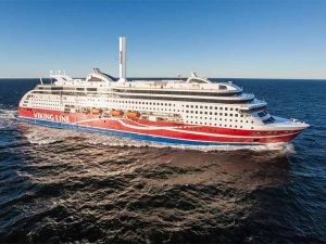 Viking Grace with rotor sail installed