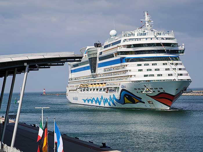 White AIDA Cruises ship