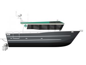 Profile view of Brix Marine water taxi