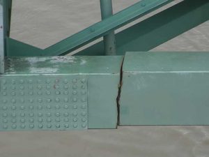 Crack in bridge