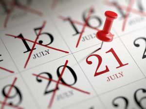 Pin marks Subchapter M deadline date on calendar