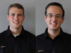 Crowley Scholarship winners GLMA cadets Tristan Barnett and Jackson Dagata