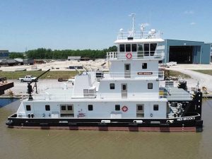 White towboat