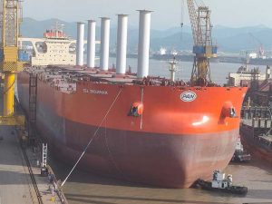 Ref bulker with 5 rotor sails