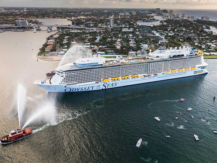 Odyssey of the Seas arrives in Ft Lauderdale