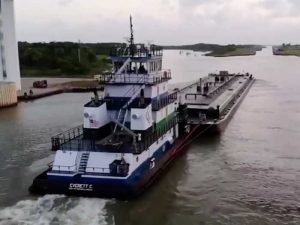 towboat with barges