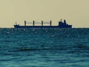 Silhouette of bulker