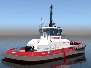 Rendering of all-electric tug