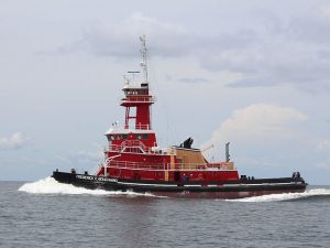 ATB tug Frederick E. Bouchard, seen here on sea trials in 2015, is among vessels listed in filing.
