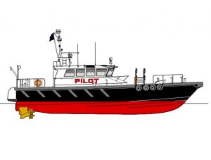 Profile drawing of new pilot boat