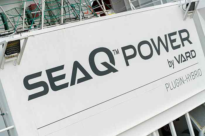 Containerized SeaQ Energy Storage System (ESS) to supply the system’s hybrid battery power.