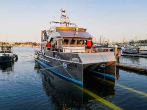 twin-engine Teknicraft Design vessel will carry up to 18 personnel on board on a near coastal route