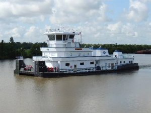 towboat on water
