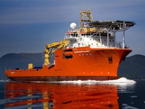 Normand Energy is a large construction vessel equipped with a 250 tons active heave compensated crane