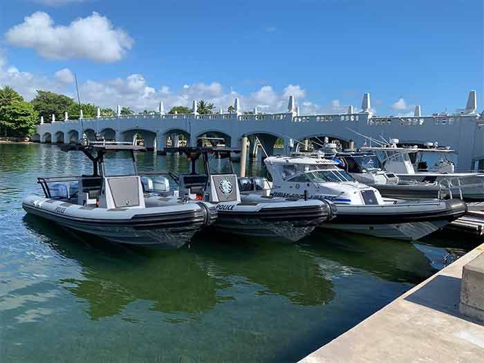 Three patrol craft