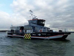 Hybrid electric SES CTV at sea