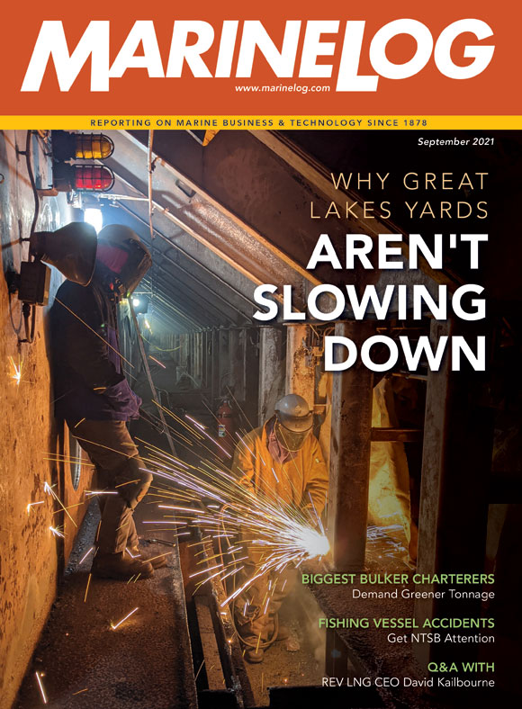 September 2021 Marine Log magazine