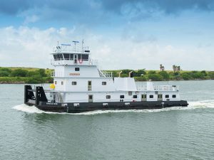 Towboat on river
