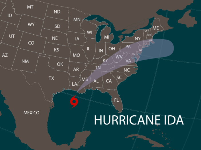 Hurricane Ida maritime