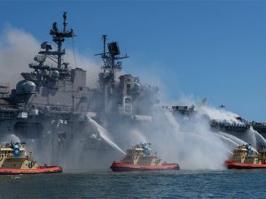 Bonhomme Richard ship fire