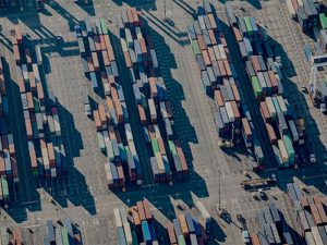 Containers at terminal