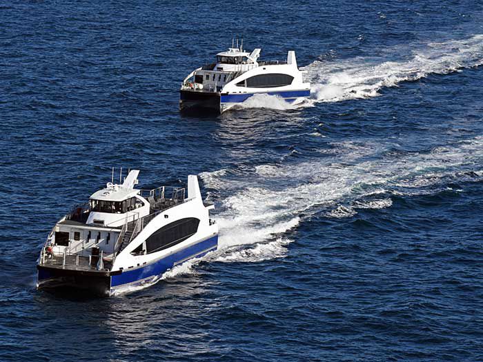 Two NYC Ferry vessels