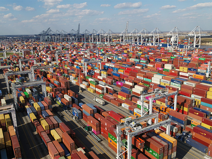 Containers at Port of Savannah