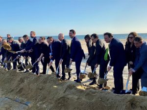 Project began with traditional groundbreaking ceremony