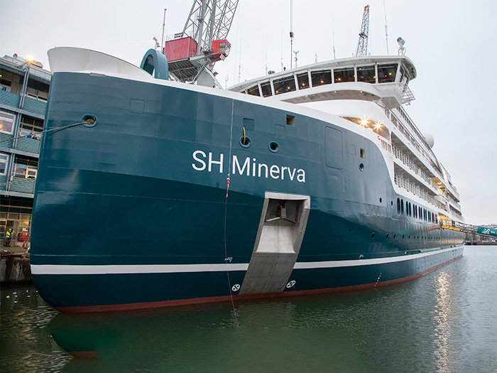 SH Minerva is first of three new ships on order for Swan Hellenic at Helsinki Shipyard