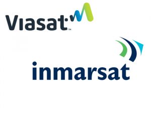 Viasat and inmarsat logos