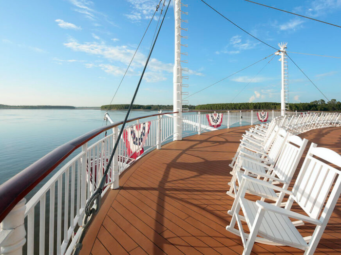 American Queen steamboat deck